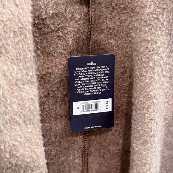 NWT Women’s LUCKY BRAND Cozy camouflage open front cardigan. Size Small - Picture 5 of 5